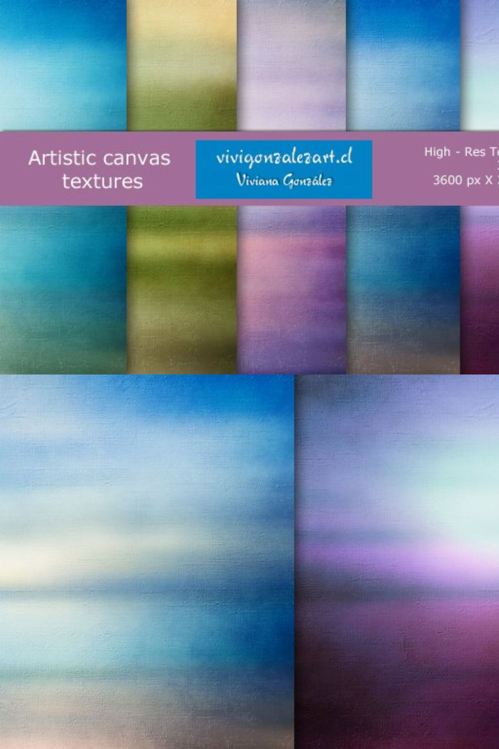 Artistic canvas textures pinterest preview image.