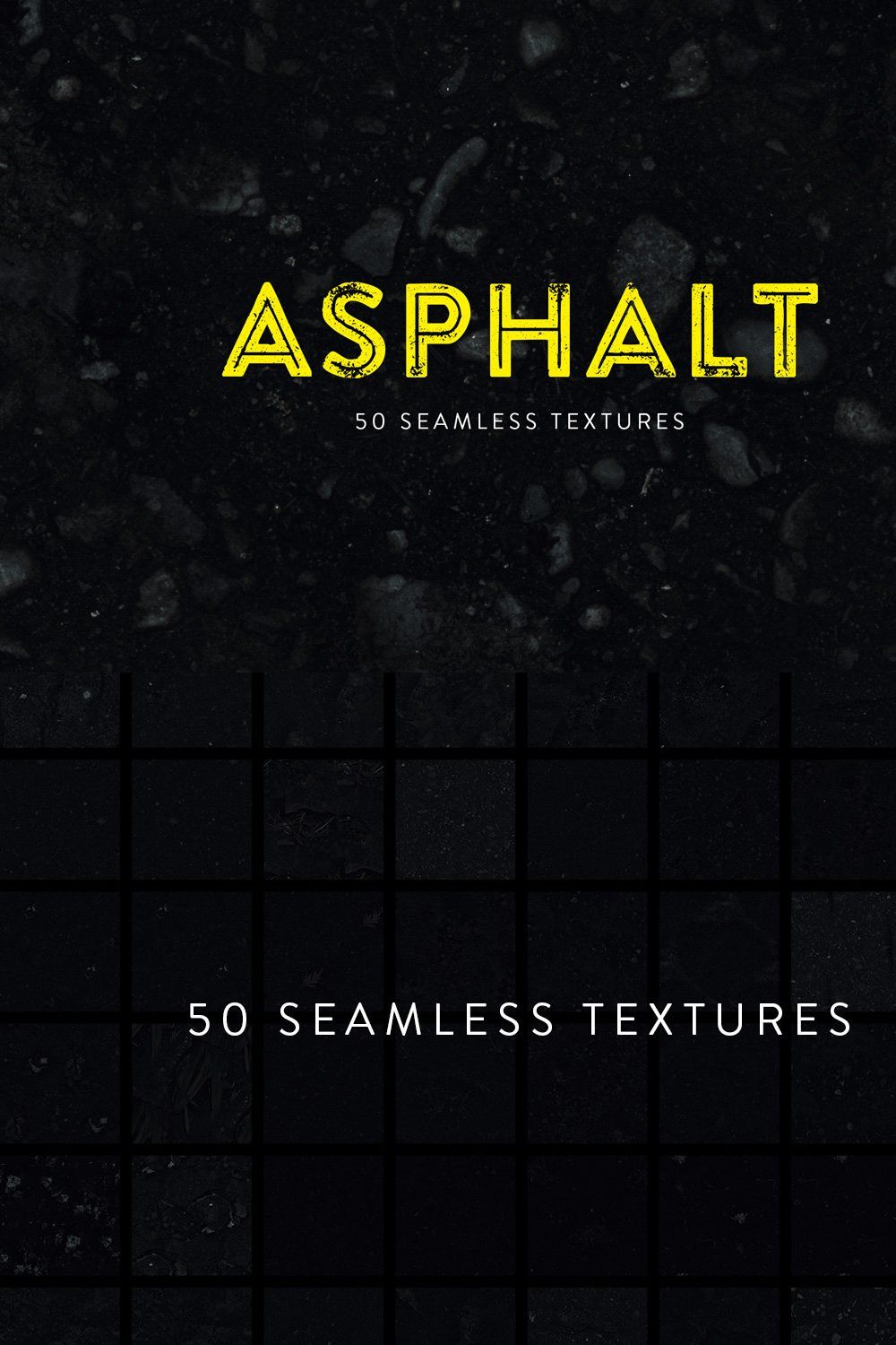 Asphalt - 50 Seamless Textures pinterest preview image.