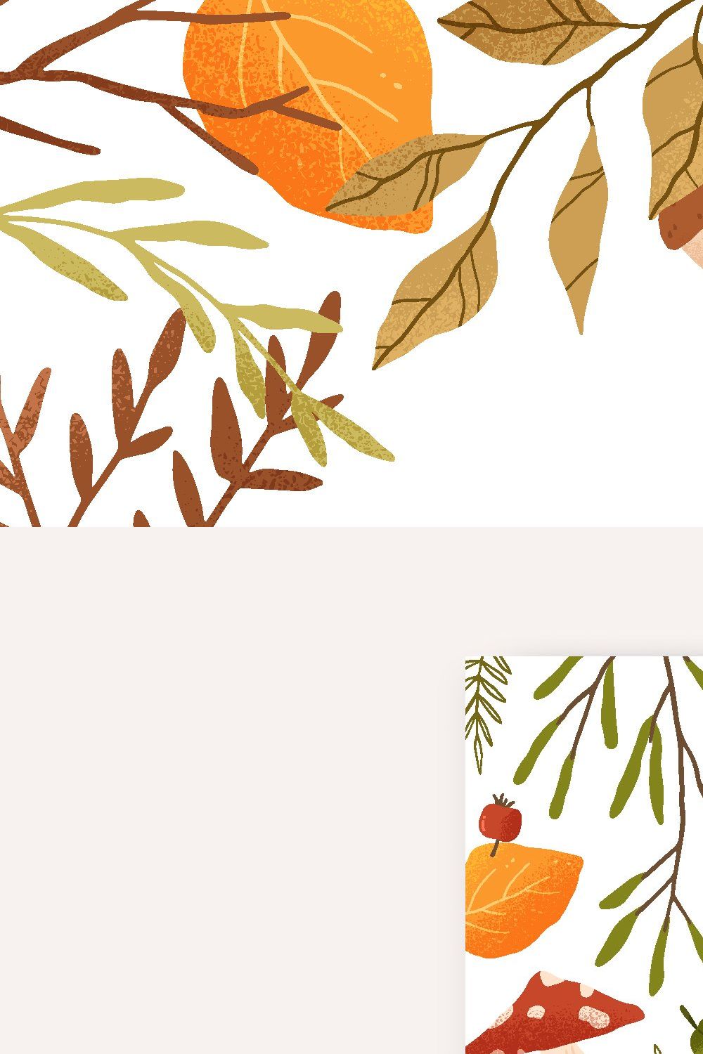 Autumn backgrounds and seamless pinterest preview image.