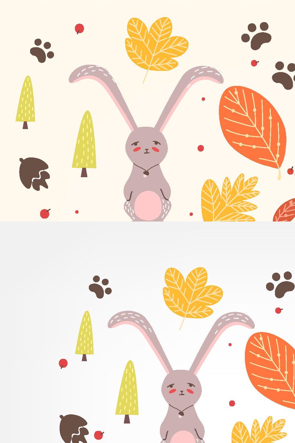 Autumn bundle, seamless, posters pinterest preview image.