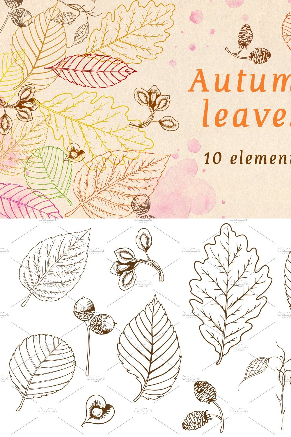 Autumn Leaves pinterest preview image.