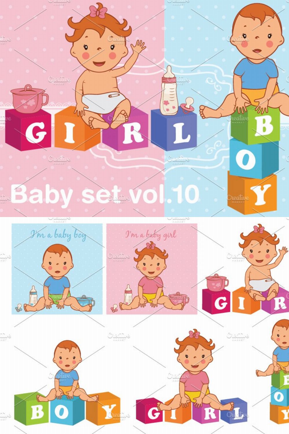 Baby set vol.10 pinterest preview image.