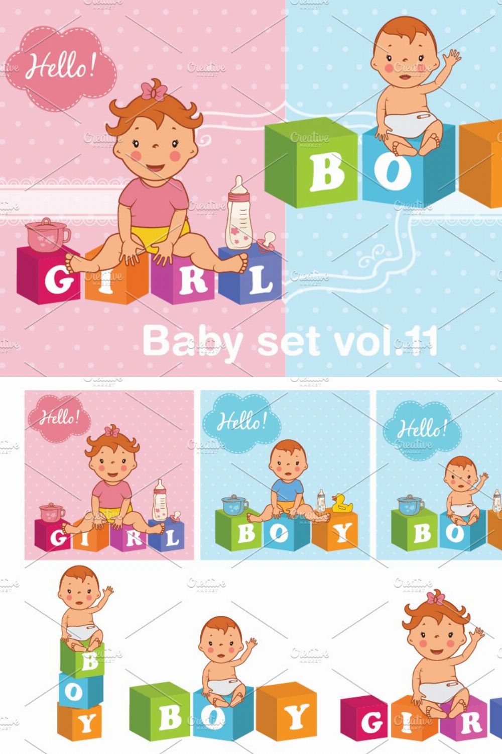 Baby set vol.11 pinterest preview image.