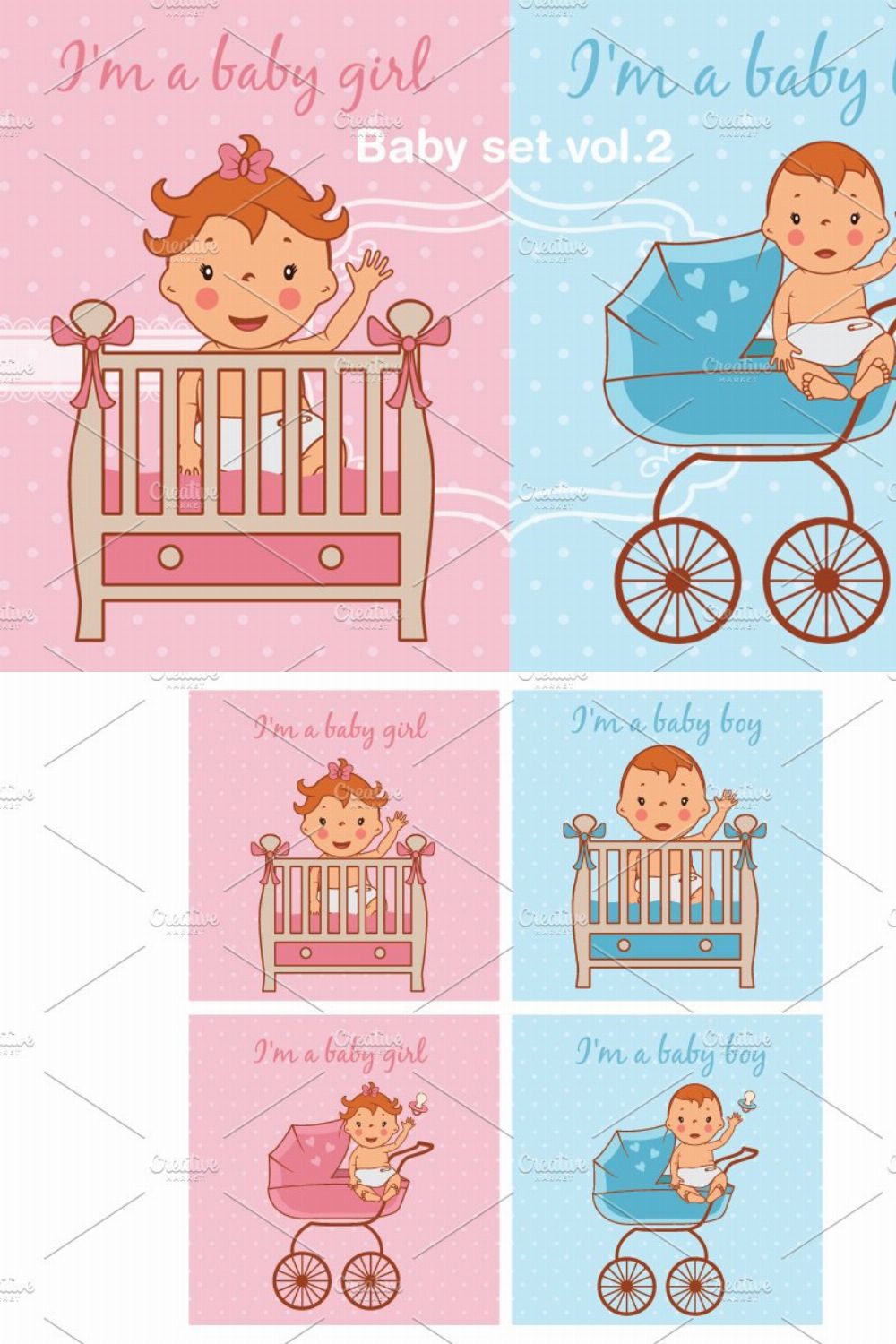 Baby set vol.2 pinterest preview image.