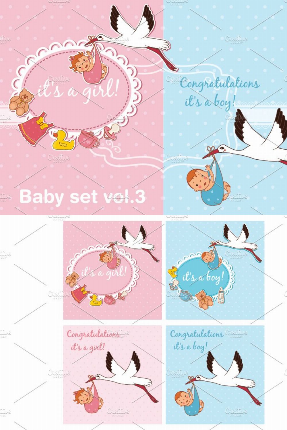 Baby set vol.3 pinterest preview image.