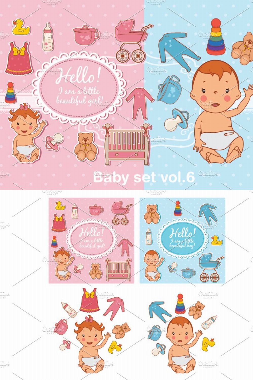 Baby set vol.6 pinterest preview image.