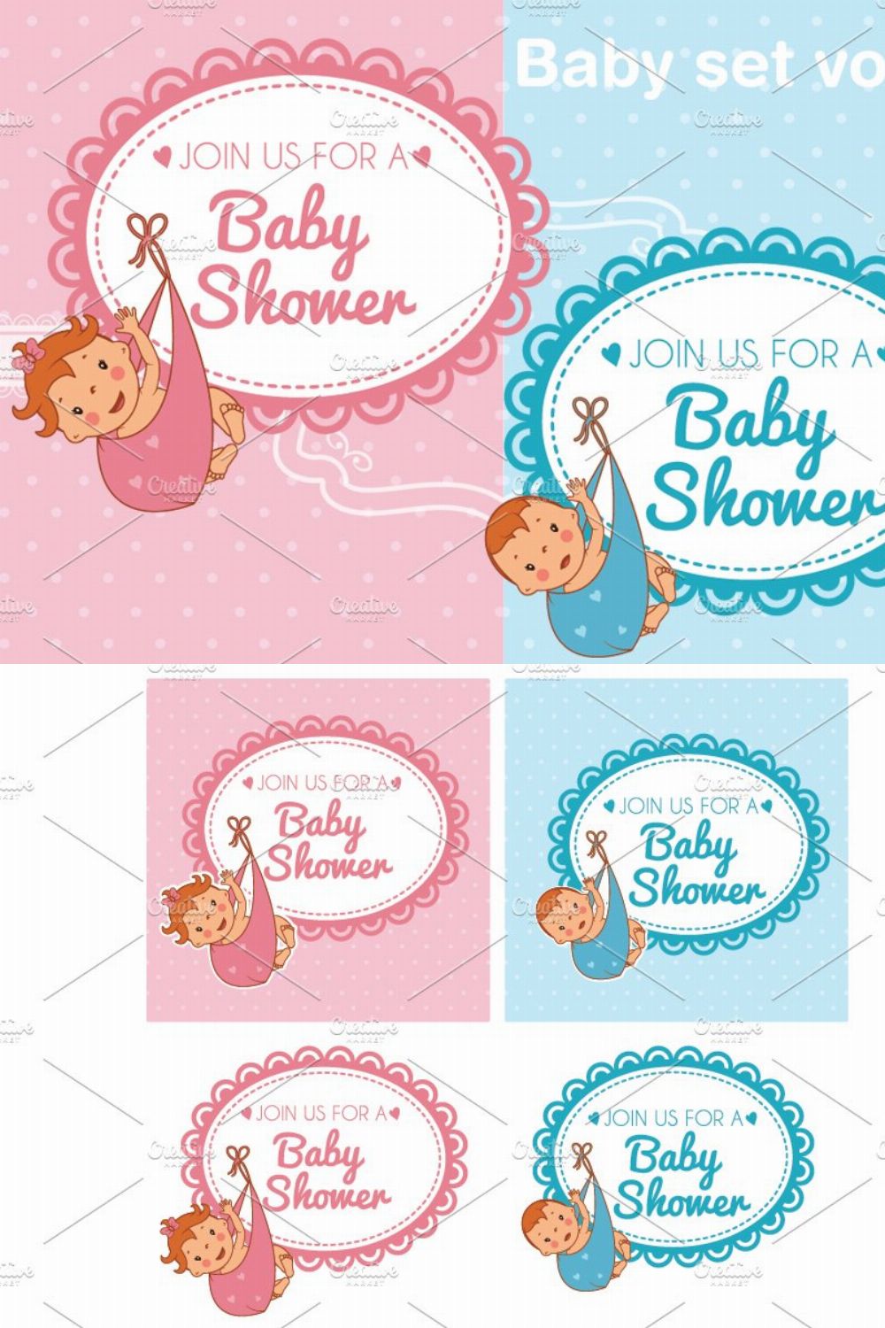 Baby set vol.8 pinterest preview image.