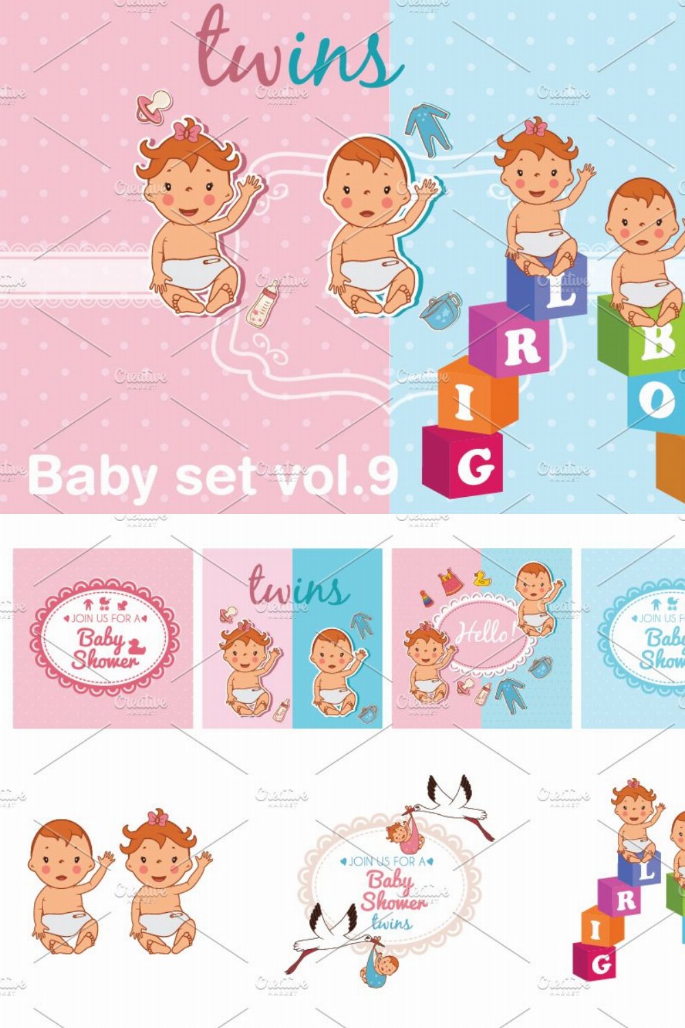 Baby set vol.9 pinterest preview image.
