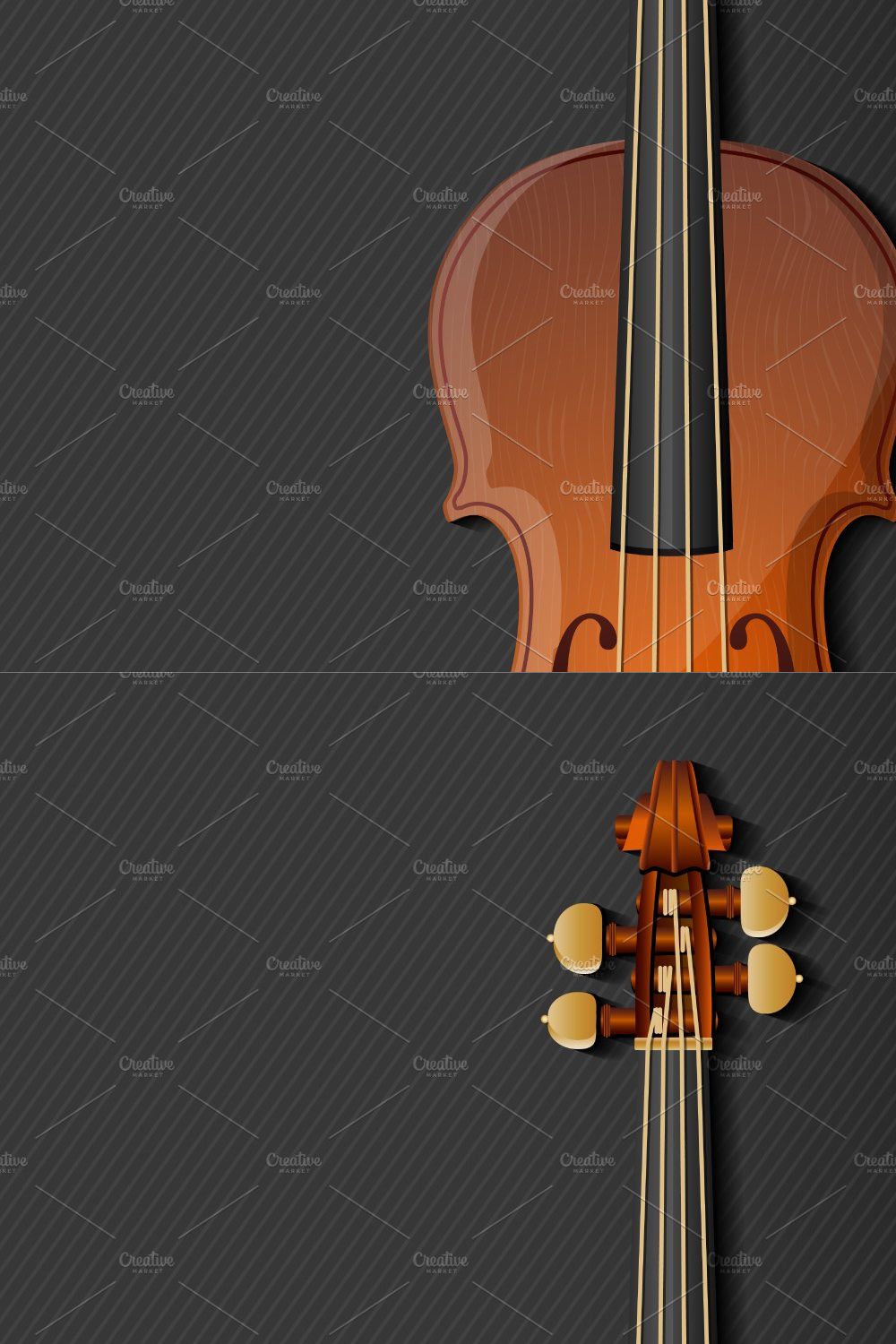 Background with violin pinterest preview image.