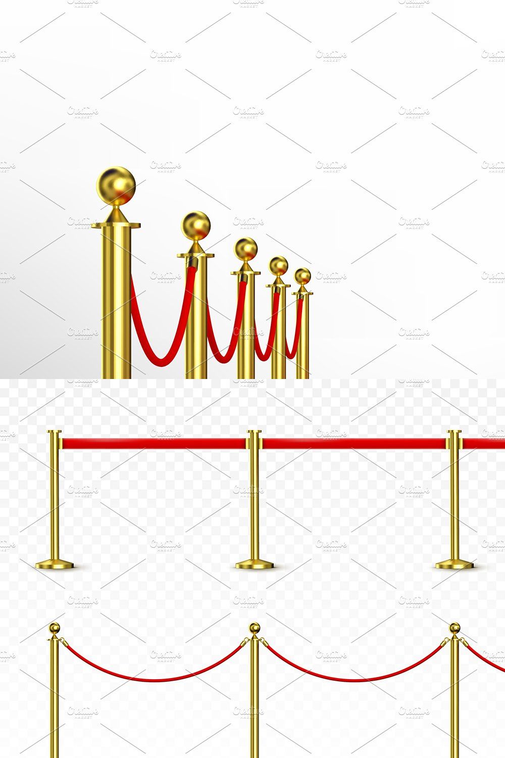 Barrier ropes and red carpet pinterest preview image.