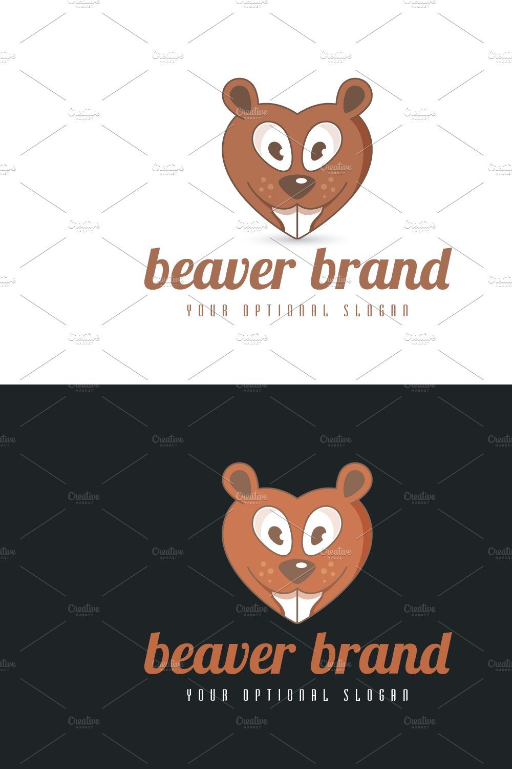 Beaver Love Logo pinterest preview image.