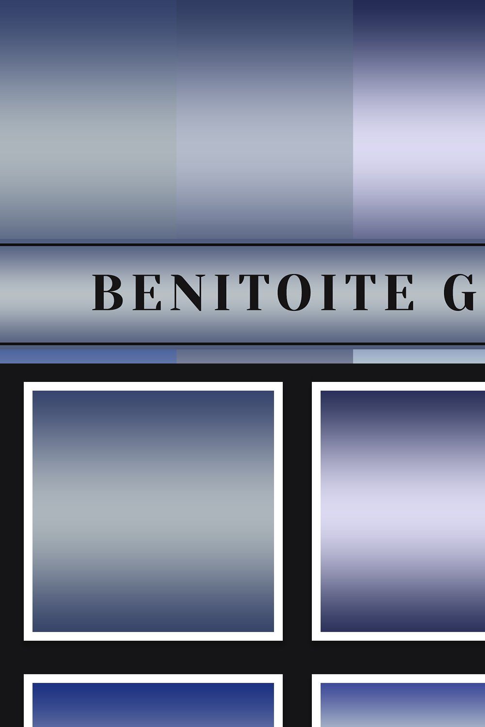 Benitoite Gradients pinterest preview image.