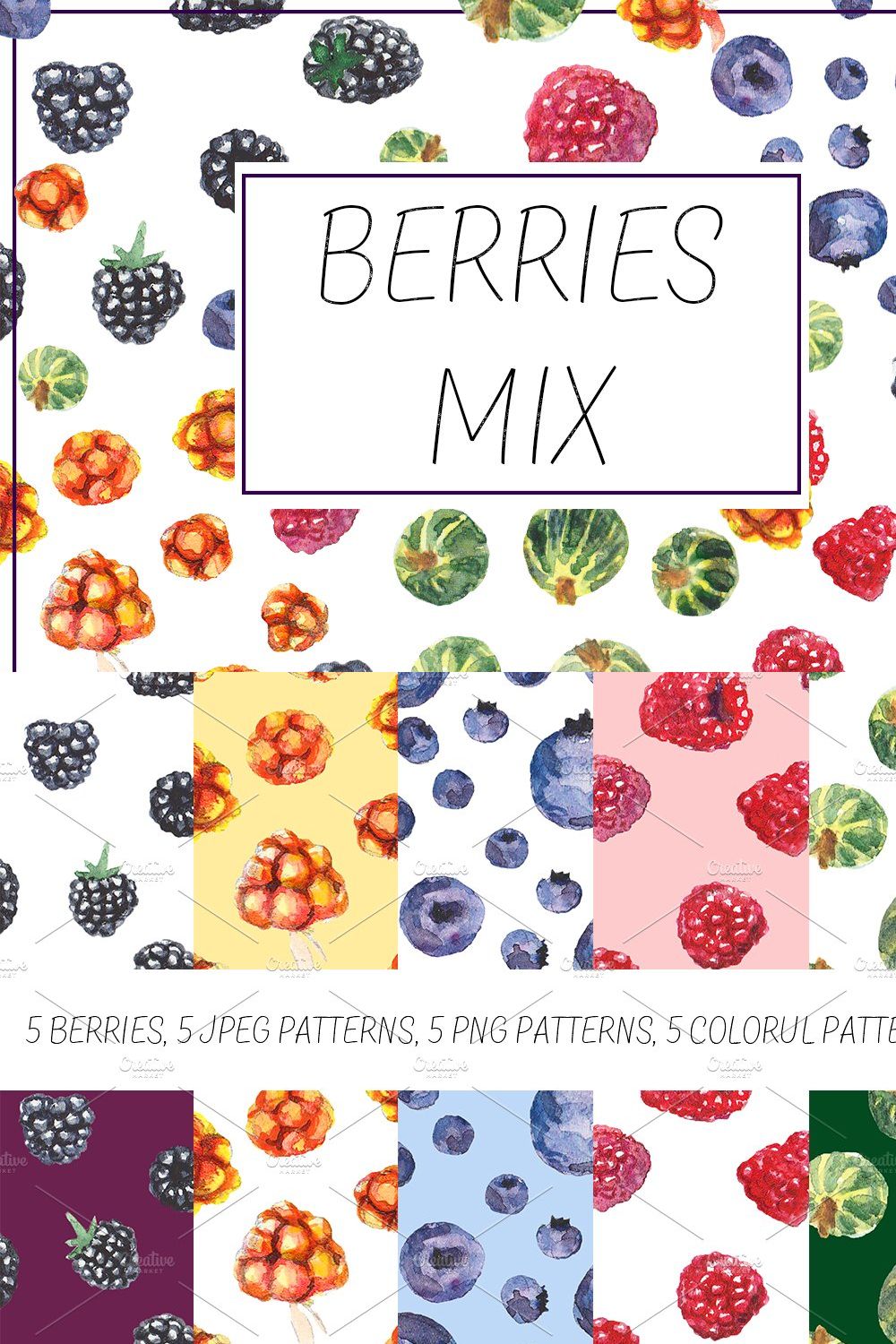 Berries mix pinterest preview image.