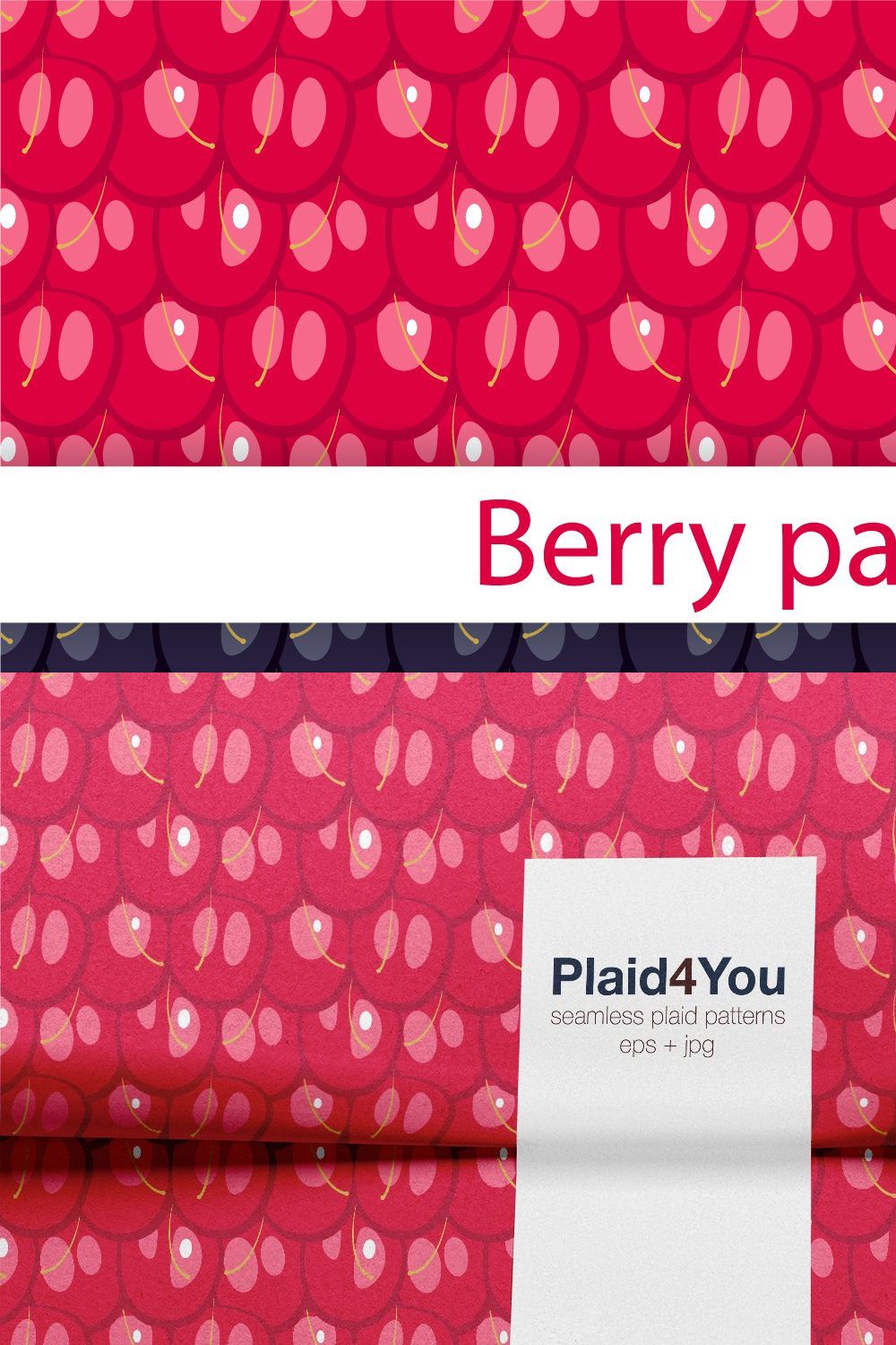 Berry texture, fruit pattern pinterest preview image.