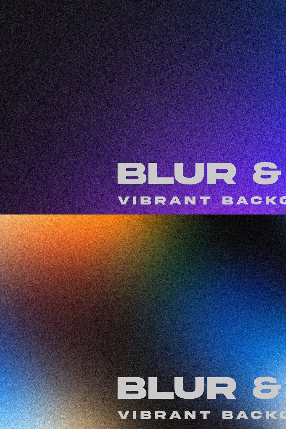 Blur & Noisy Vibrant Background Pack pinterest preview image.