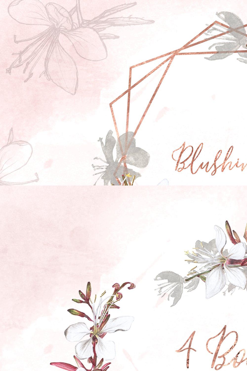 Blushing Bride Floral Collection pinterest preview image.