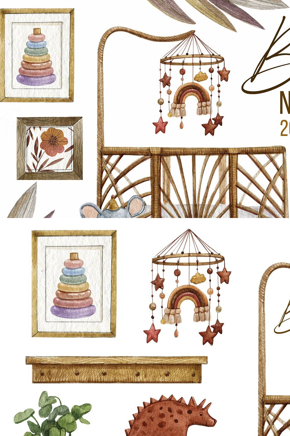 Boho Baby room clipart pinterest preview image.