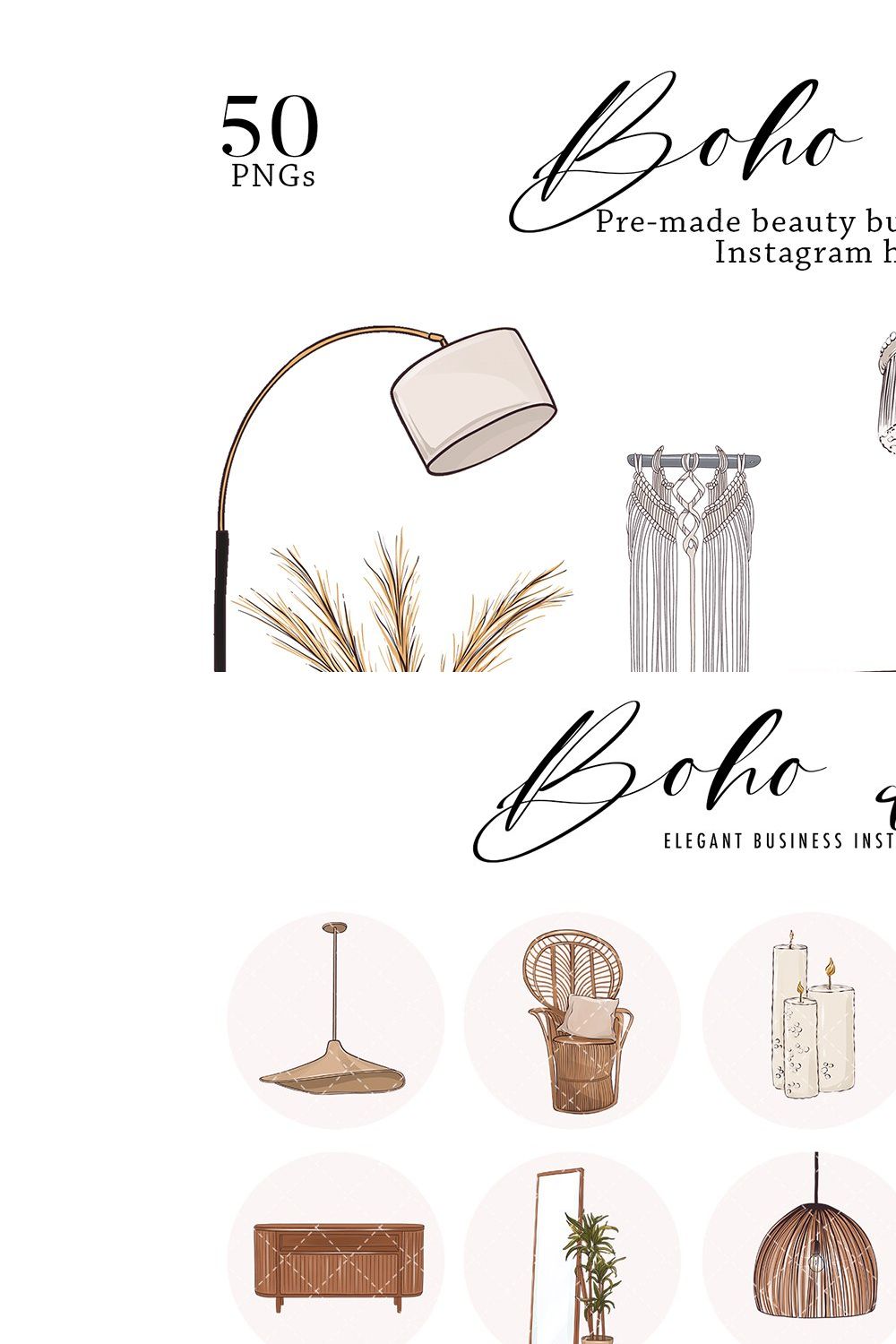 Boho home clipart pinterest preview image.