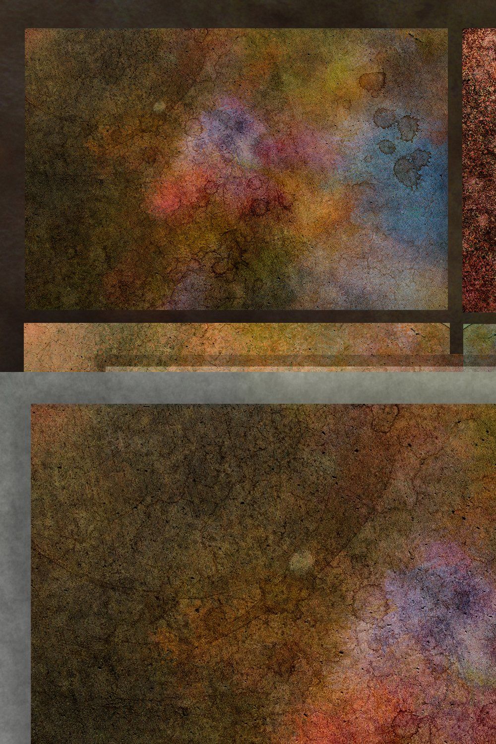 Bold Color Grunge Backgrounds pinterest preview image.