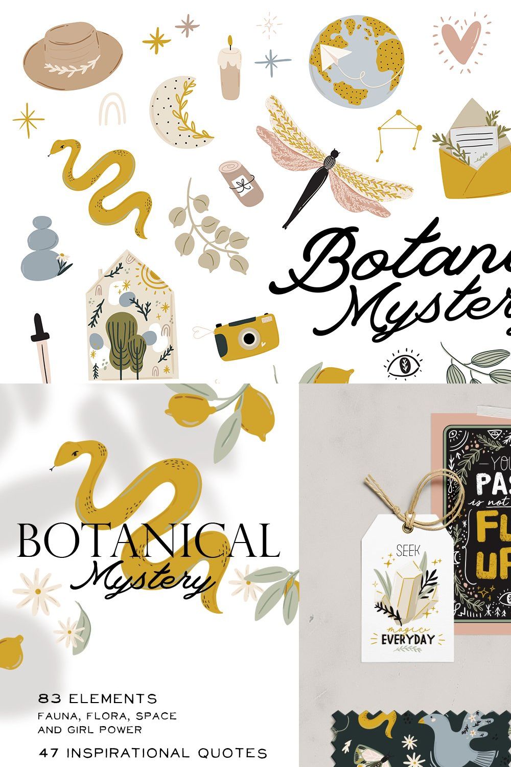 Botanical & Nature Mystery pinterest preview image.