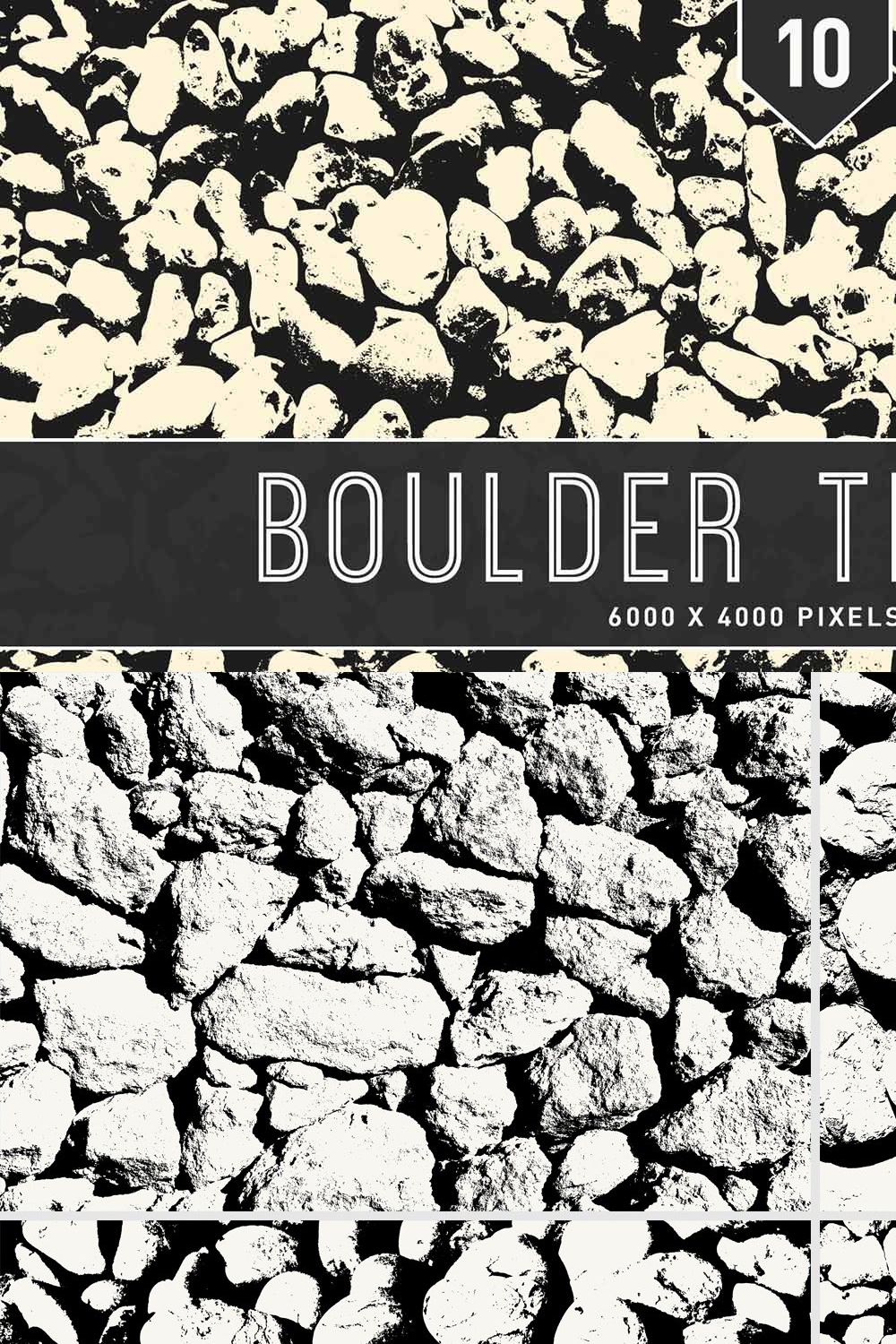 Boulder Textures pinterest preview image.
