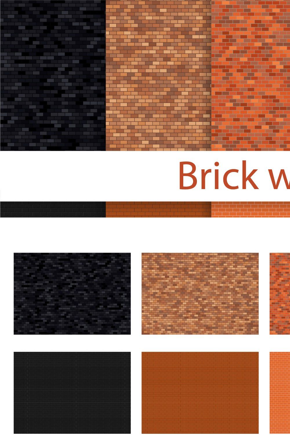 Brick wall seamless pattern interior pinterest preview image.