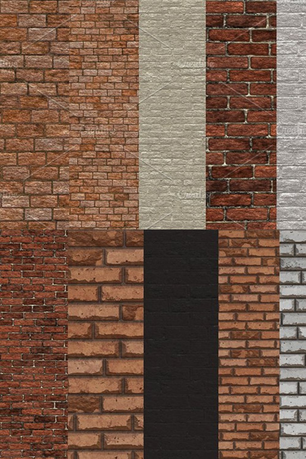 Brick wall textures pinterest preview image.