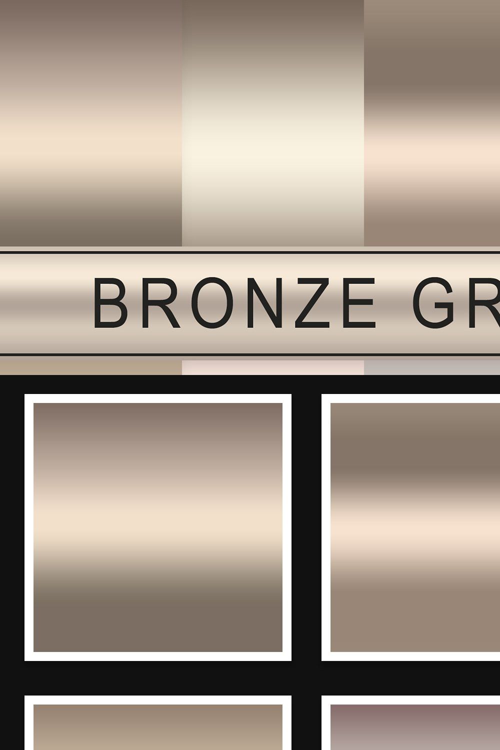 Bronze Gradients pinterest preview image.