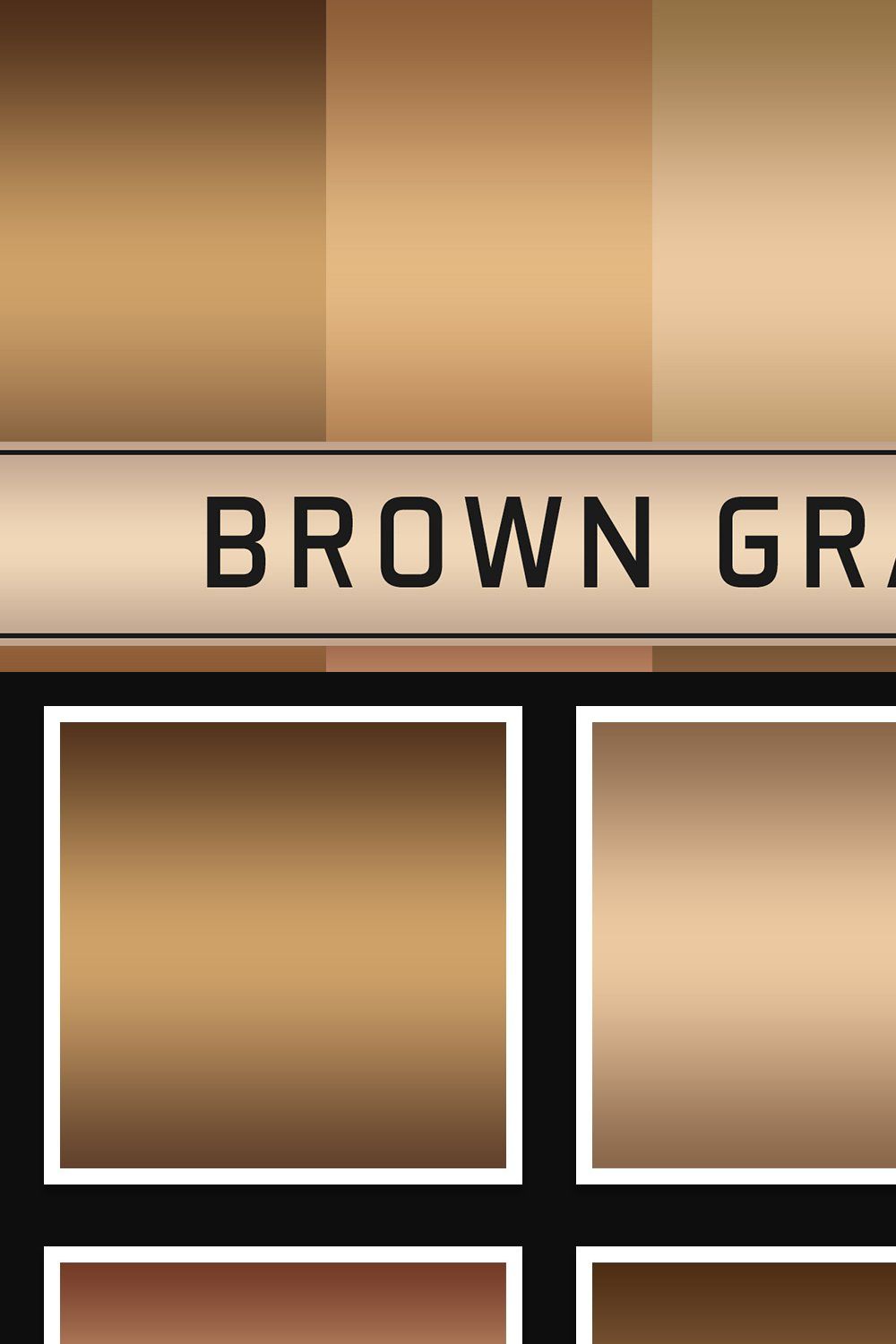 Brown Gradients pinterest preview image.