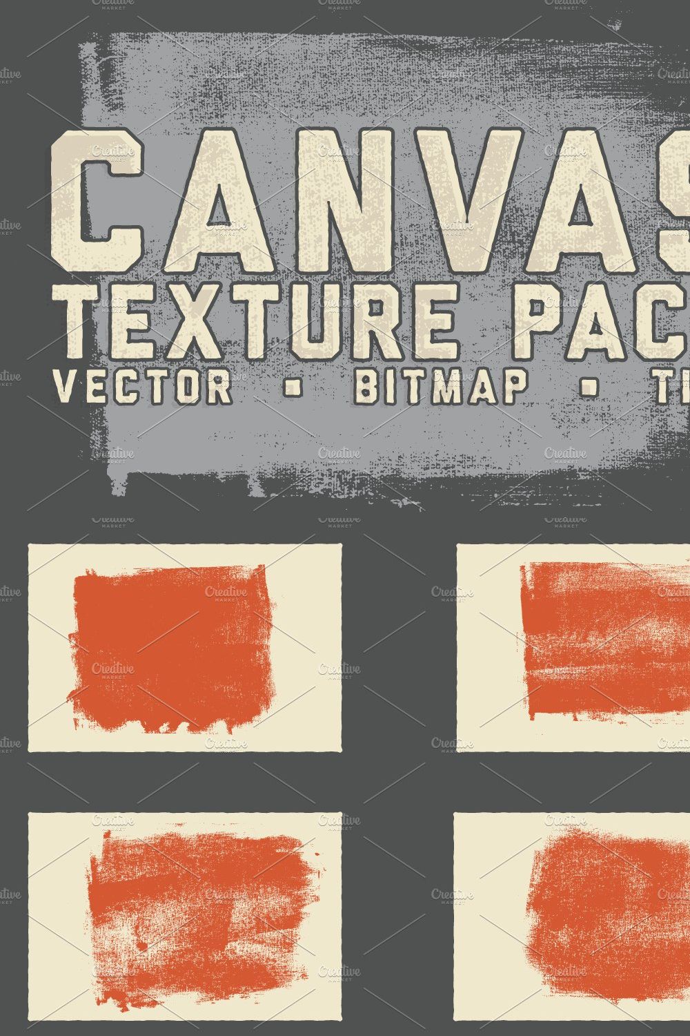 Canvas Texture Pack pinterest preview image.