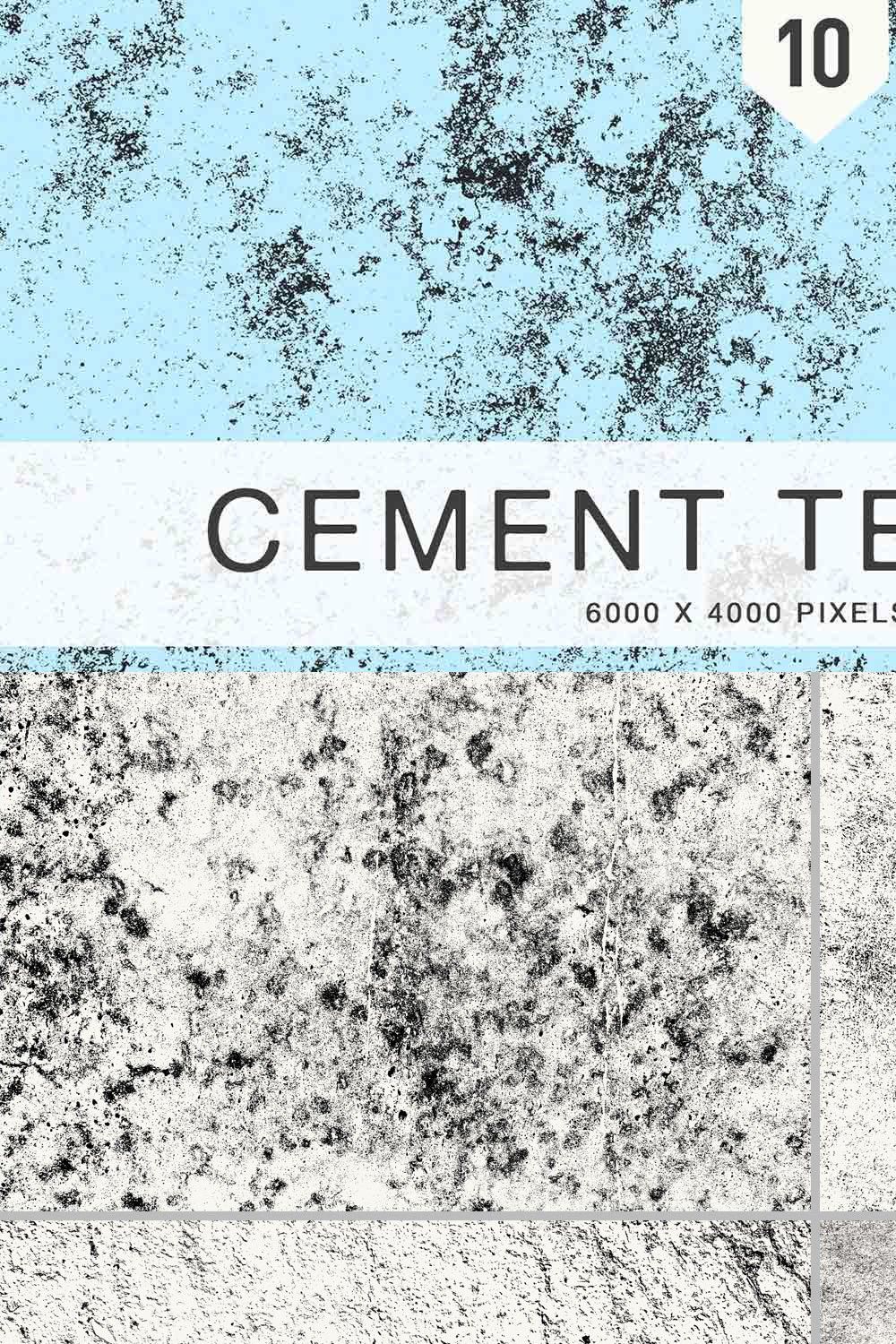 Cement Textures pinterest preview image.