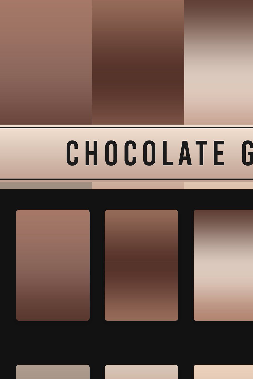Chocolate Gradients pinterest preview image.