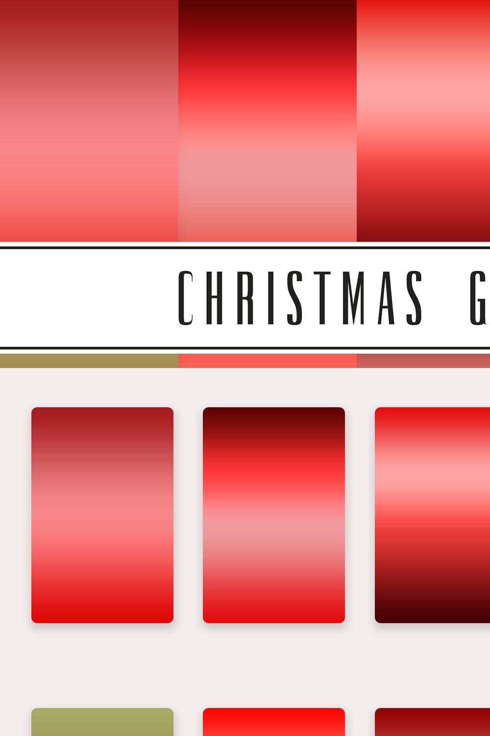 Christmas Gradients pinterest preview image.
