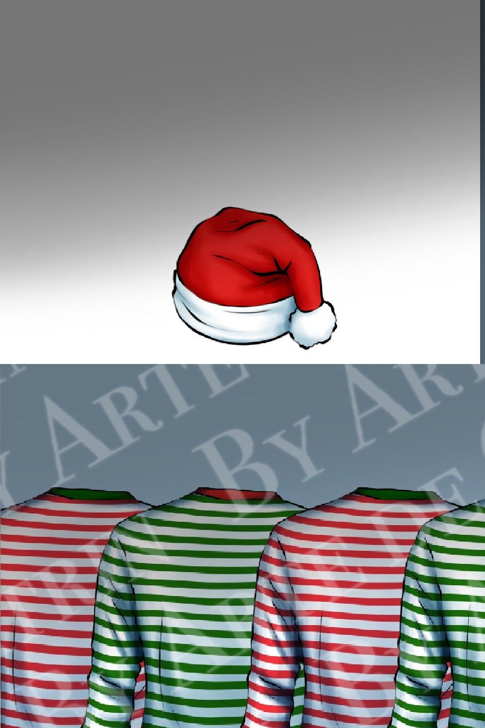 Christmas Pajamas, Family Clipart pinterest preview image.