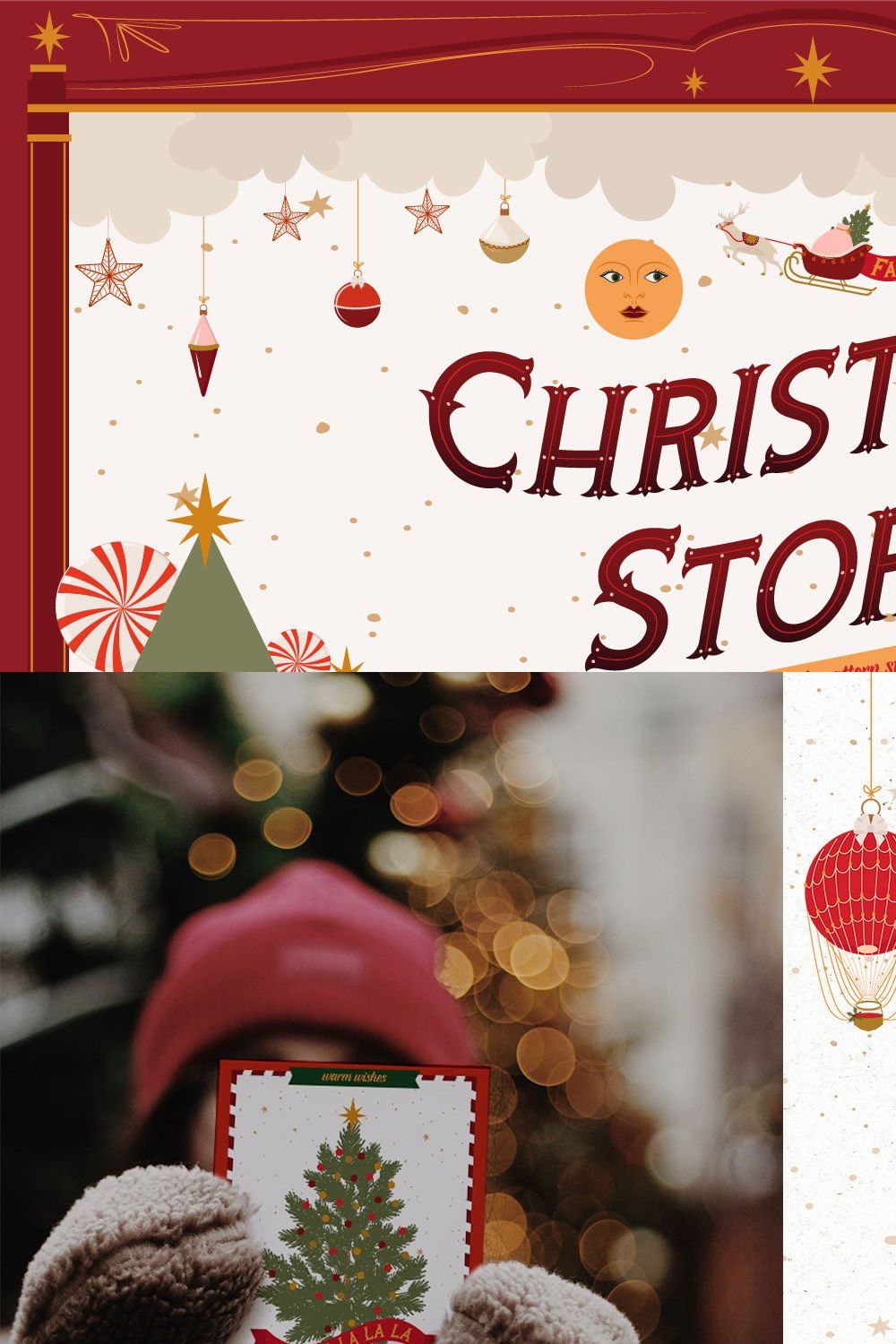 Christmas Story pinterest preview image.