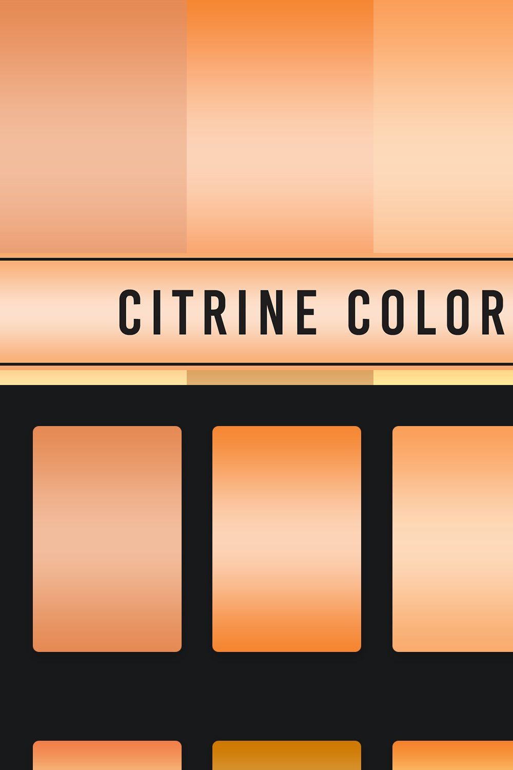 Citrine Color Gradients pinterest preview image.