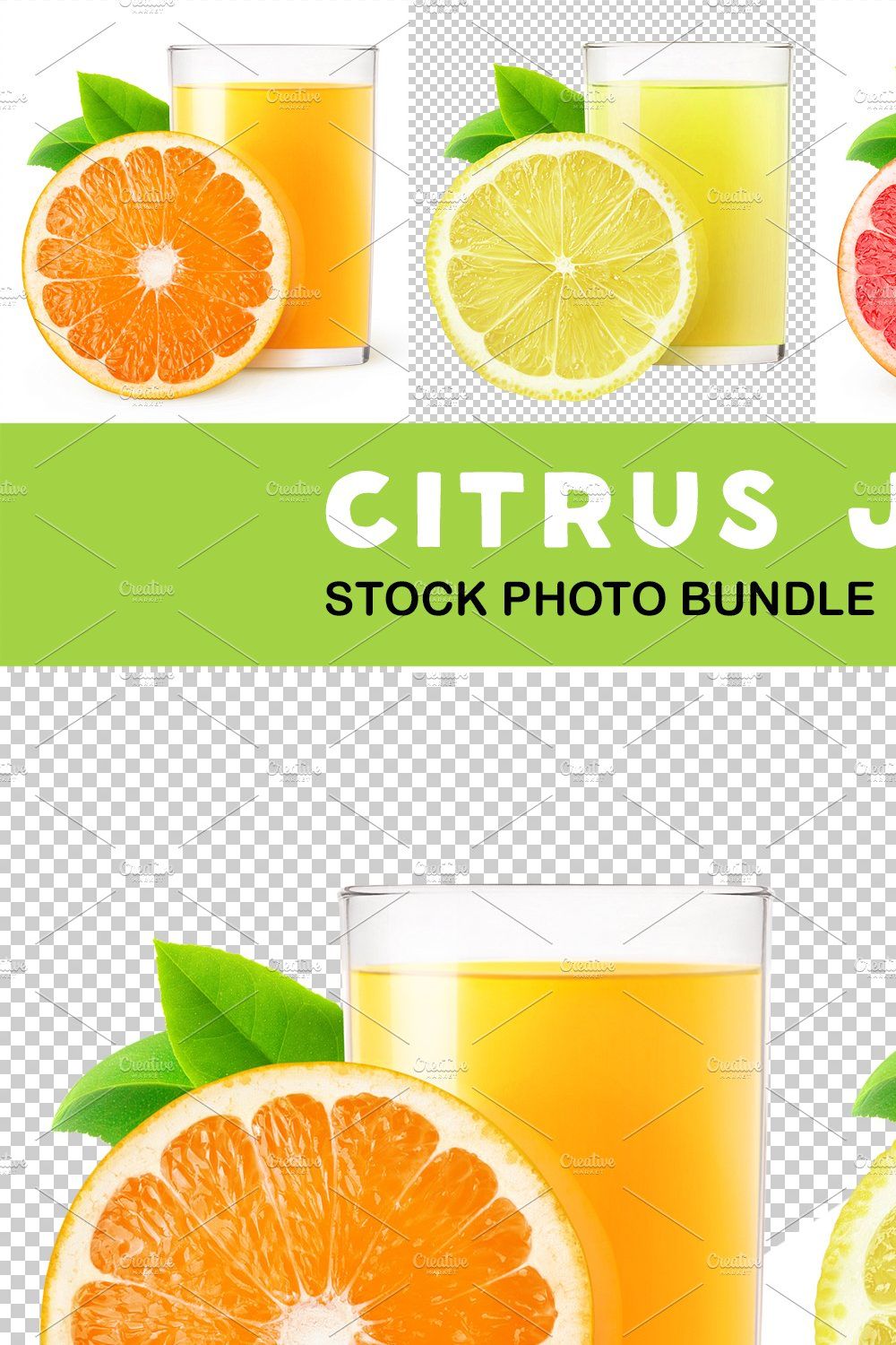 Citrus juices pinterest preview image.