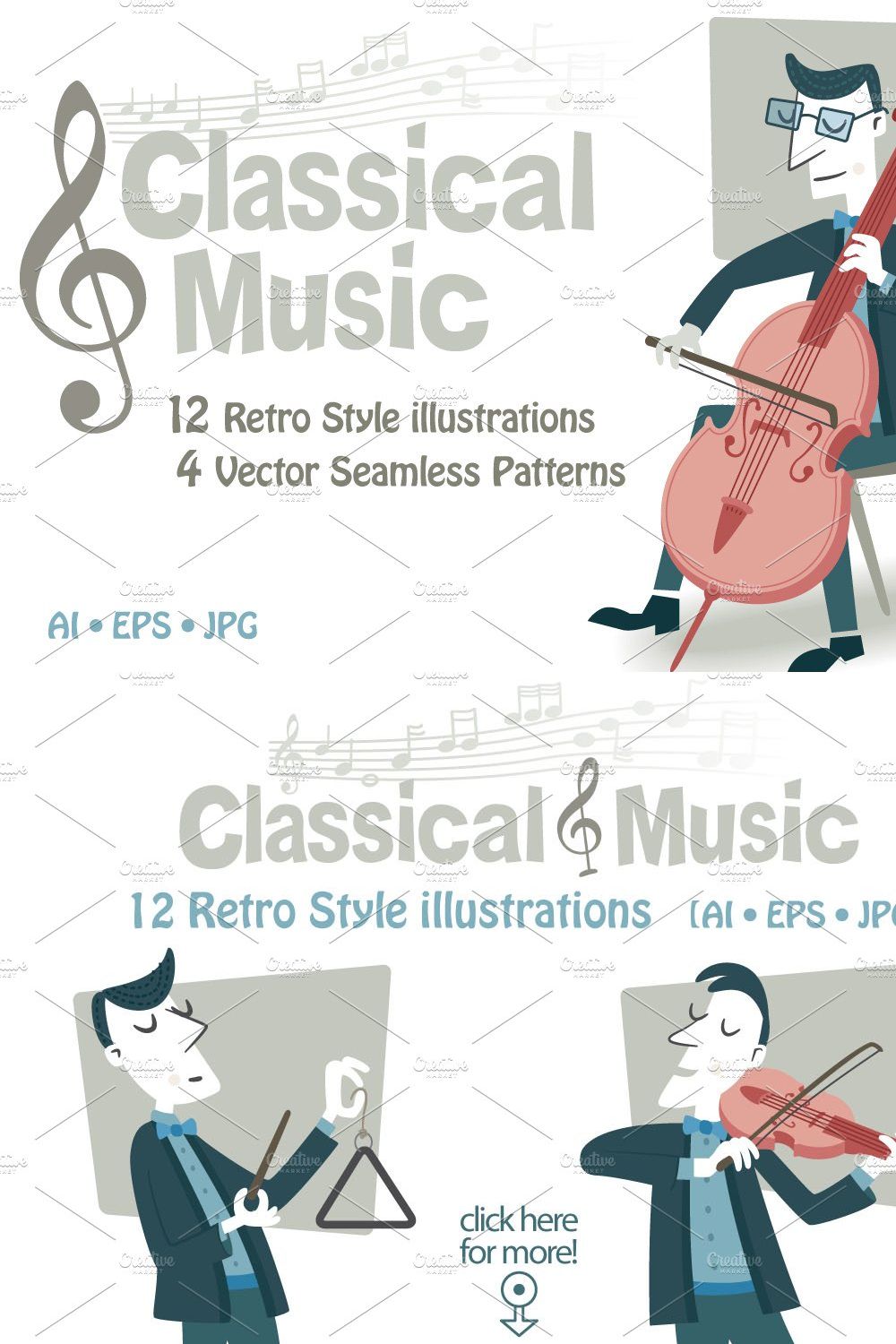 Classical Music pinterest preview image.