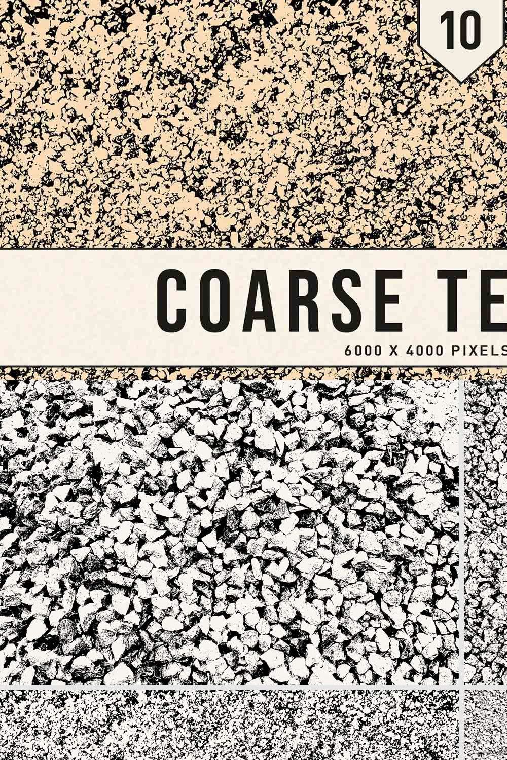 Coarse Textures pinterest preview image.