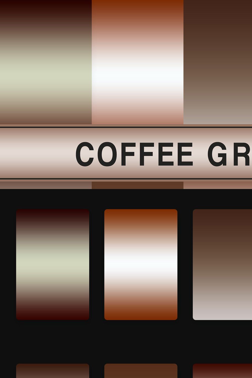 Coffee Gradients pinterest preview image.