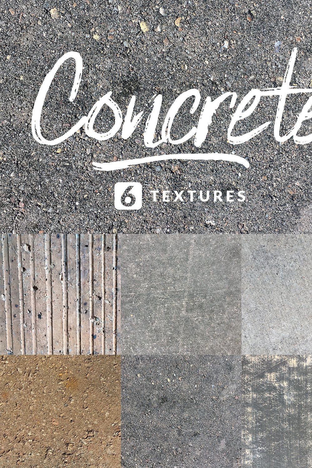 Concrete Texture Pack #1 pinterest preview image.