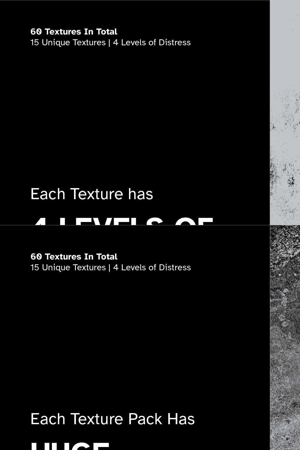 Concrete Textures Pack pinterest preview image.