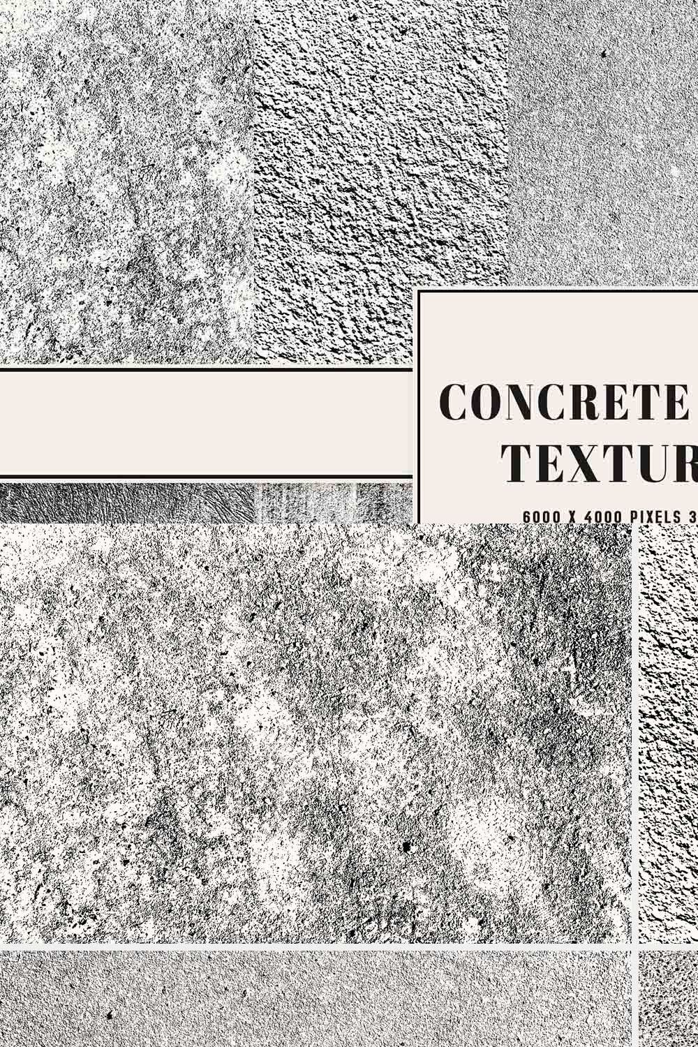 Concrete Wall Textures pinterest preview image.