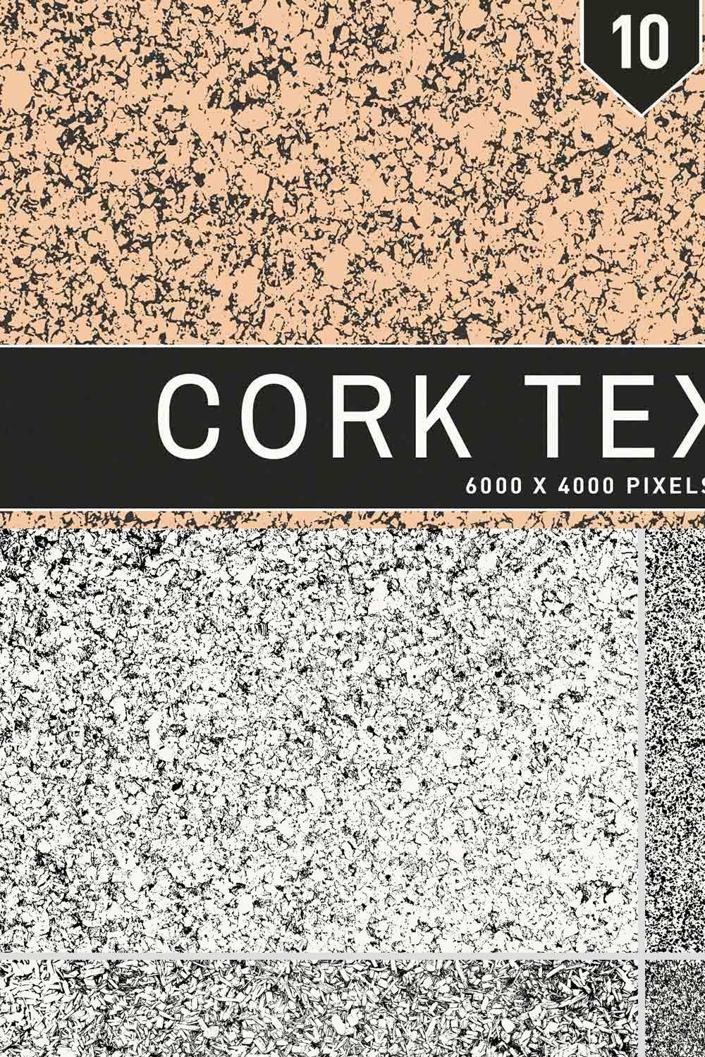 Cork Textures pinterest preview image.