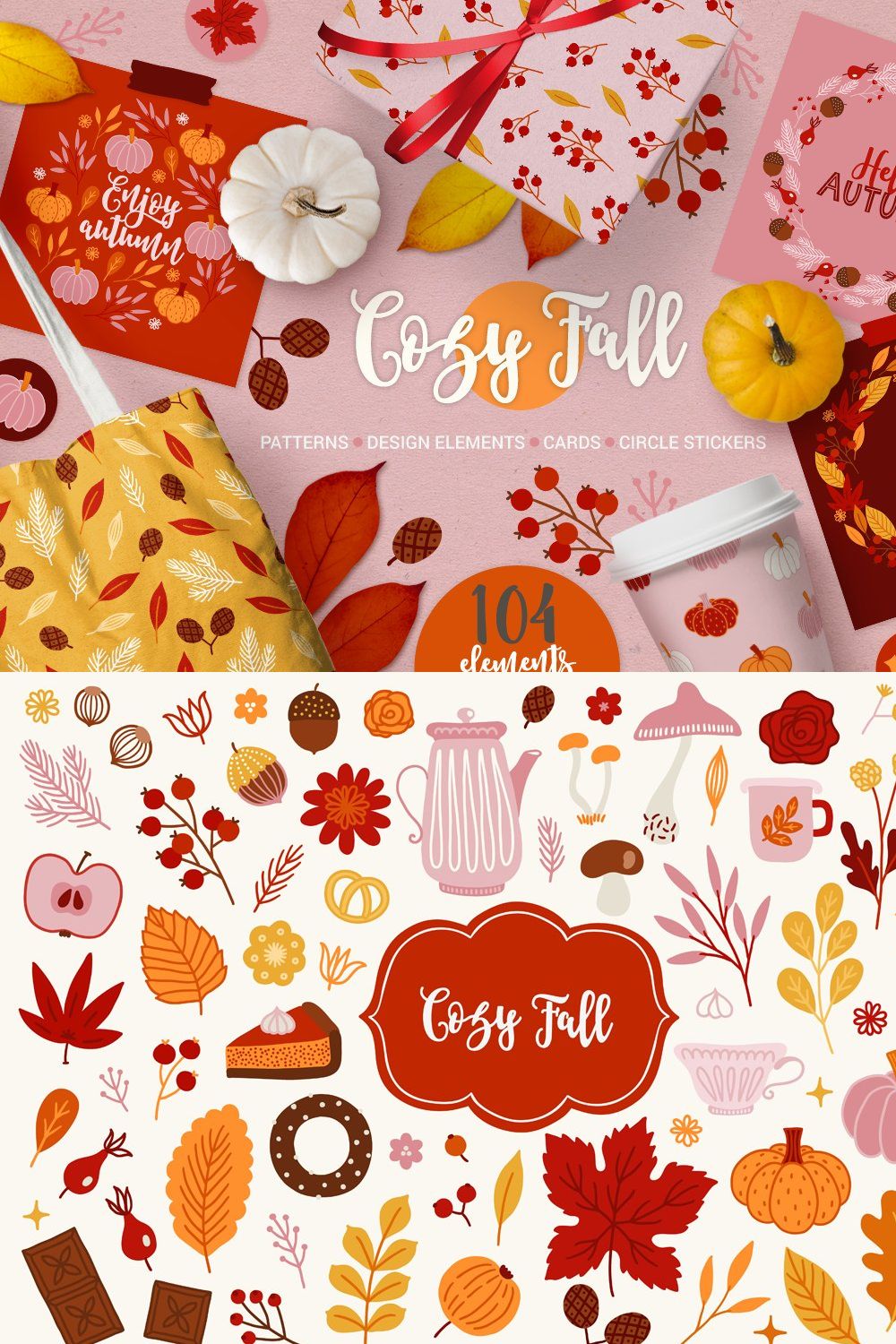 Cozy Fall Kit pinterest preview image.