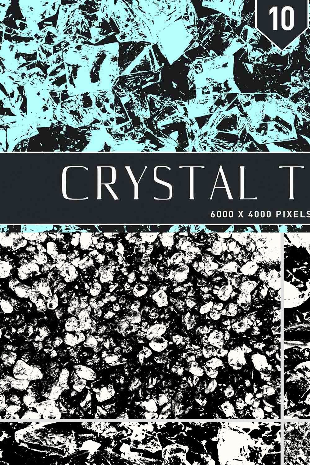 Crystal Textures pinterest preview image.