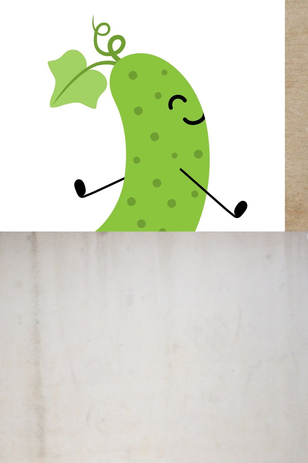 Cucumber cartoon cute happy smiling pinterest preview image.