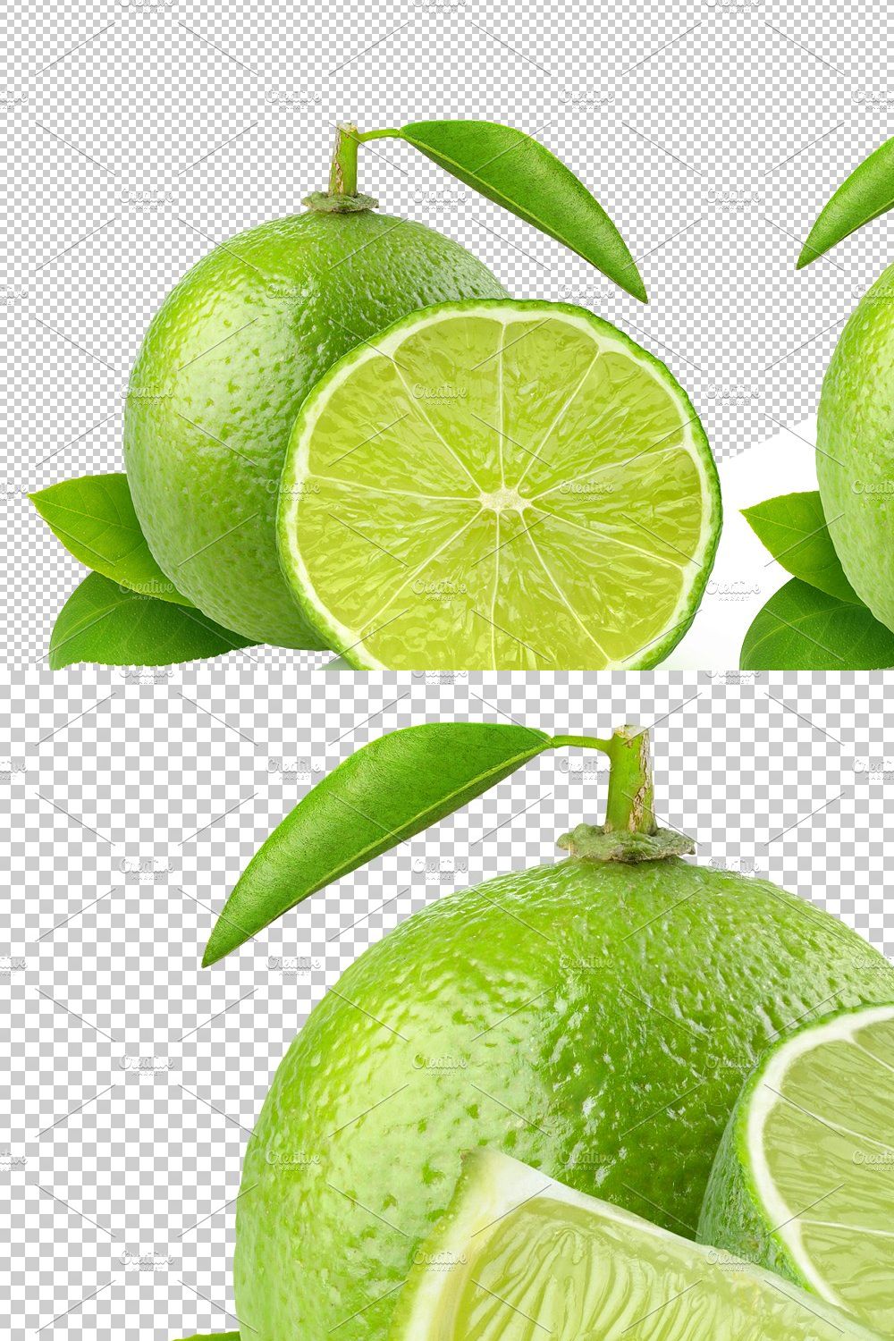 Cut limes pinterest preview image.