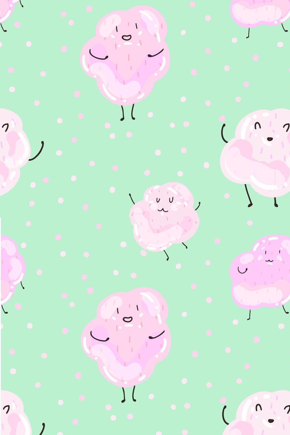 Cute marshmallows pinterest preview image.