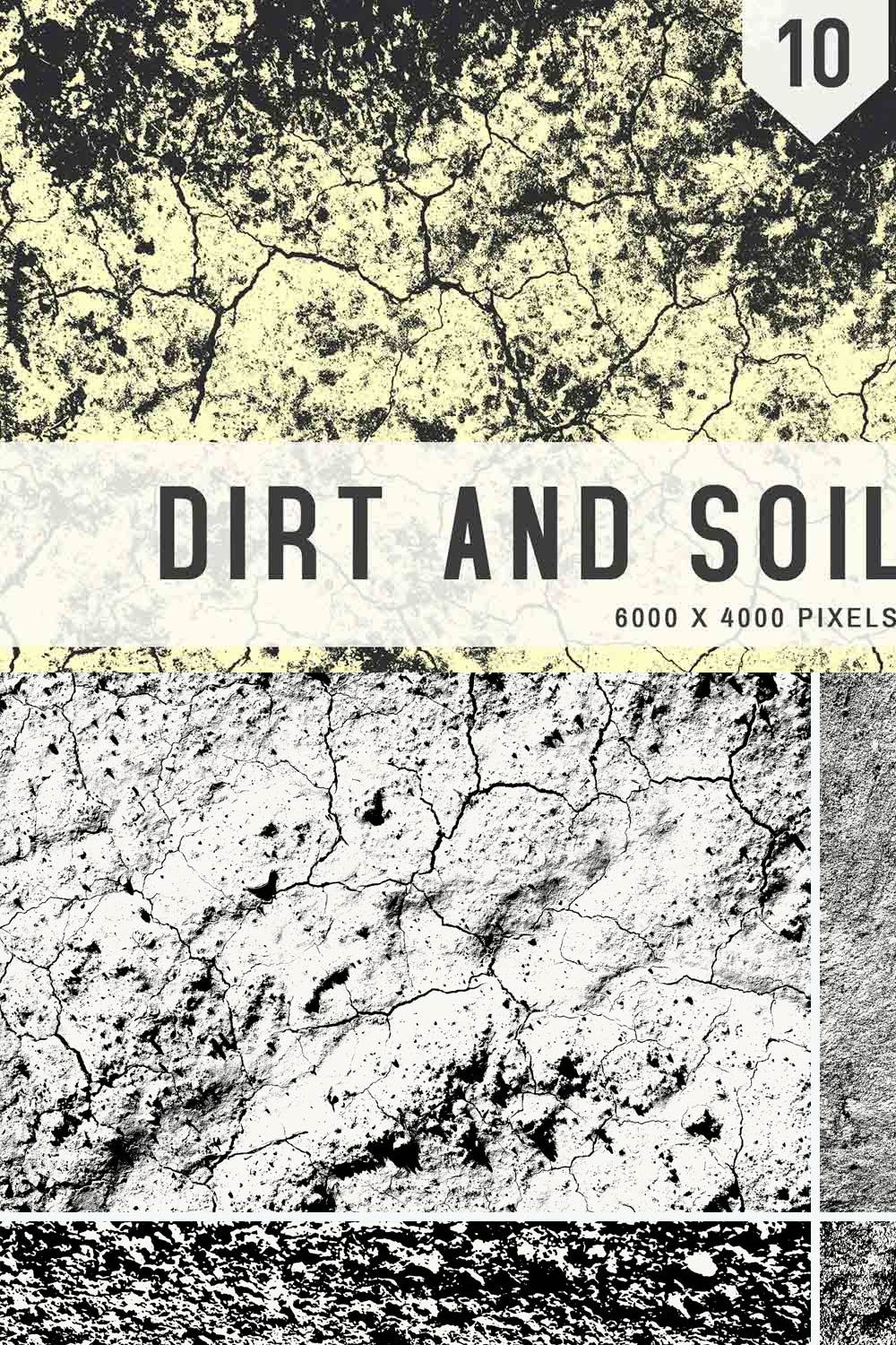 Dirt and Soil Textures pinterest preview image.